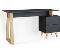 Escritorio Vicco Nautica Antracita 138 x 60 cm con cajones, L, Model 36902