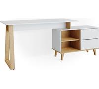 Escritorio Vicco Nautica Blanco 138 x 60 cm con cajones XL, Model 35960