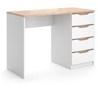 Escritorio Vicco Ruben Blanco/Roble artesanal 110 x 50 cm, Model 62898
