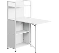 Escritorio Vicco Savio Blanco 30-100 x 57 cm con tablero de mesa plegable, Model 56377