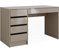 Escritorio Vicco Sherry Gris alto brillo 55 x 120 cm con cajones, Model 57919