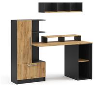 Escritorio Vicco Tomy Antracita/Roble dorado 150 x 59 cm Juego de 4, Model 59188