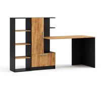 Escritorio Vicco Tomy Antracita/Roble dorado 150 x 59 cm Lote de 2, Model 59184