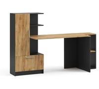 Escritorio Vicco Tomy Antracita/Roble dorado 150 x 59 cm Lote de 2, Model 59186