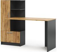 Escritorio Vicco Tomy Antracita/roble dorado 150 x 59 cm, Model 54579