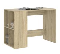 Escritorio vidaXL, color Sonoma, 102x50x75 cm, estructura de madera