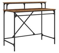Escritorio vidaXL de madera reciclada, 100 x 50 x 90 cm, fabricado con materiales de madera