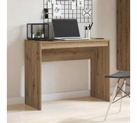 Escritorio vidaXL, estilo artesanal, roble, 90x40x72 cm, material de madera