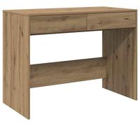 Escritorio vidaXL, estilo artesano, roble, 101 x 50 x 76,5 cm, material de madera