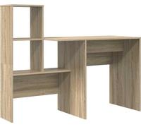 Escritorio vidaXL, estilo Sonoma, con tablero de chapa de madera, 131,5 x 50 x 106,5 cm