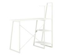 vidaXL Escritorio con estantería blanco 102x50x117 cm