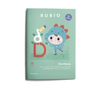 Escritura letra de imprenta +4 años Vol 1 | RUBIO | Trazos, números (1-5), vocales (Aa, Ee, Ii, Oo, Uu) y consonantes (Mm, Nn, Ss, Ll, Ff, Pp, Dd, Tt) (Escritura con Letra de Imprenta RUBIO)