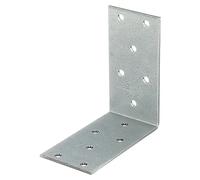 Escuadra con placa perforada (L x An x Al: 80 x 80 x 40 mm, Zincado)