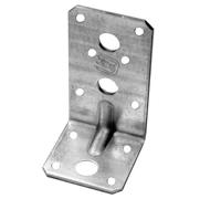 Escuadra de ensamblaje con nervio caras desiguales 90 x 50 x 80 mm