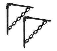 Escuadra estanteria escuadras decorativas soportes decorativos 0,4 kg negro