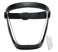 Escudo de protección facial, protector facial con 2 filtros de algodón, máscara antivaho de alta definición con correas ajustables contra el viento, arena, polvo, agua (blanco y negro), máscara