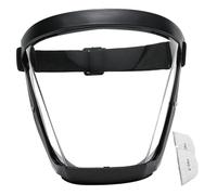 Escudo de protección facial, protector facial con 2 filtros de algodón, máscara antivaho de alta definición con correas ajustables contra el viento, arena, polvo (blanco y negro), máscara
