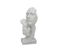 Escultura Decorativa de Rostro en Relieve, Busto Moderno de Resina, 30 cm
