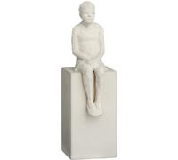 Escultura decorativa para el hogar THE DREAMER 21,5 cm, blanco, gres, Kähler