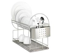Escurreplatos WENKO, cesta para cubiertos, estante para camping, organizador de cocina, soporte de acero inoxidable