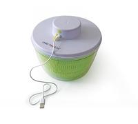 Escurridor automático ONE TOUCH KC128 - Manos Libres, Ligera, Ergonómica - Esore Frutas y Verduras sin esfuerzo - Ideal para personas mayores y problemas articulares - Capacidad 4L - Recargable USB