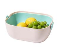 Escurridor Con Bol 2 en 1 Escurridor de Verduras y Recipiente de Cocina