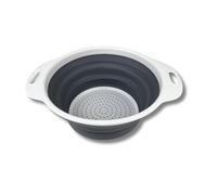 Escurridor plegable de cocina gris blanco PP TPR (25 x 20 x 8,5 cm)