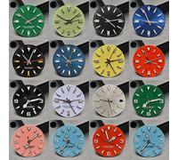 Esfera de Reloj de 28.5mm con/sin Ventana de Calendario, Repuesto de Esfera de Reloj Estéril, Compatible con Movimiento Automático NH35 E2824 2836 M8215 NO.22
