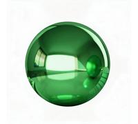 Esfera reflectante para jardín, fabricada en acero inoxidable, color verde, 15 cm de diámetro