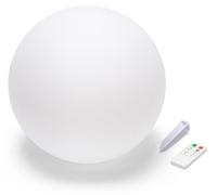Esfera solar LED de 40 cm, RGB, con control remoto, luz blanca cálida