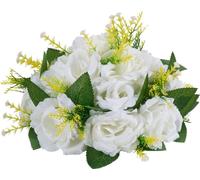 Esferas florales para centros de mesa de boda, arreglo floral de 24 cm, paquete de 10 unidades