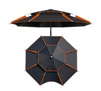 ESINY Paraguas portátil a prueba de viento para pesca, ideal para viajes al aire libre, patio, playa o parque, con correa y funda de transporte. Perfecto para acampar y protegerse del sol.