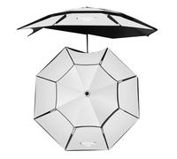ESINY Sombrilla de playa grande de 2,2 m (7,2 pies) para pesca, protección UV, portátil, para patios, piscinas, terrazas y parques.