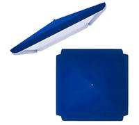 ESINY Toldo de repuesto para sombrilla cuadrada de patio de 3 x 3 metros con 4 varillas, funda para sombrilla de mesa de jardín o patio trasero.