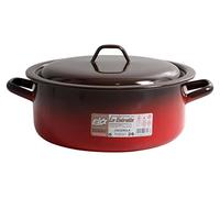 Esmaltaciones La Estrella Fuego - Cacerola esmaltada con Tapa, 26 cm, 5,5 L
