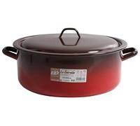 Esmaltaciones La Estrella Fuego - Cacerola esmaltada con Tapa, 32 cm, 9.3 L