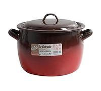 Esmaltaciones La Estrella Fuego - Olla abombada con tapa, 20 cm, 5 L
