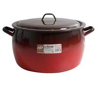 Esmaltaciones la Estrella Fuego - Olla abombada con Tapa, 30 cm, 15 L
