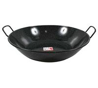 Esmaltaciones La Estrella Jaspeada - Paellera Honda bordoneada, 45 cm, 12,2 L