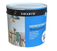 Esmalte Acrilico al Agua Hidroesmalte para metal, madera, acero, etc. (2,5 L, Negro Mate)