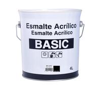 Esmalte acrílico brillante negro 4 l