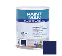 Esmalte acrílico satinado azul marino 750 ml