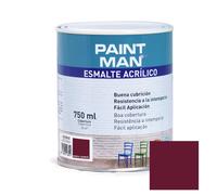 Esmalte acrílico satinado burdeos 750 ml