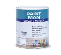 Esmalte acrílico satinado paintman blanco 750 ml
