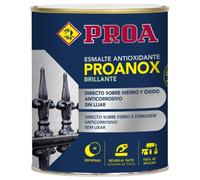 Esmalte antioxidante directo sobre óxido BRILLANTE. Verde Botella RAL 6005. 250 ML. Pintar sobre hierro y óxido sin necesidad de imprimación. PROANOX.