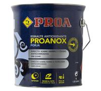 Esmalte antioxidante directo sobre óxido FORJA. Negro. 4 L. Pintar sobre hierro y óxido sin necesidad de imprimación. PROANOX.