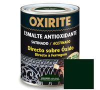 Esmalte antioxidante liso verde oscuro satinado oxirite 750 ml