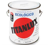 Titanlux - Esmalte agua ecologico santinado, Blanco, 2,5L (ref. 01T056625)