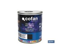Esmalte laca al agua negro 750 ml mate