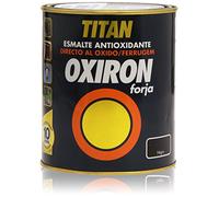 ESMALTE METÁLICO ANTIOXIDANTE OXIRON FORJA NEGRO 750ml TITAN 020020434
